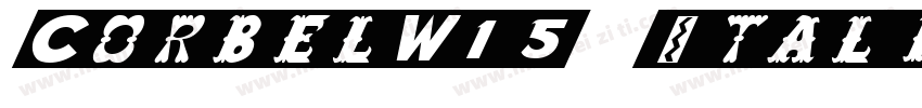 CorbelW15-Italic Reg字体转换